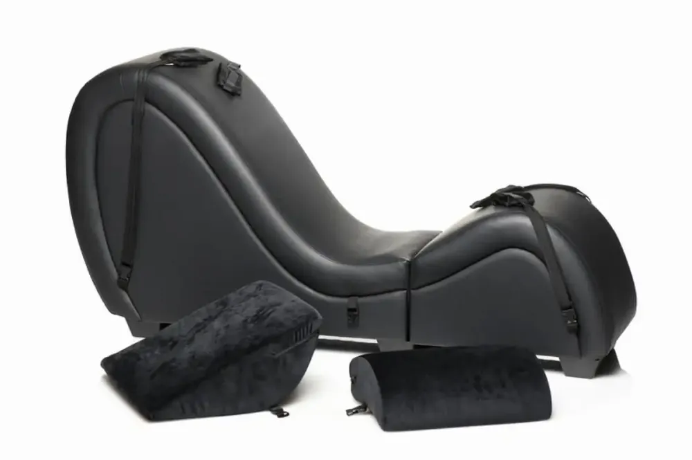 Секс-крісло з подушками Master Series Kinky Sex Lounge with Cushions - Black Львов - изображение 6