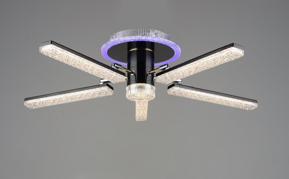 SIRIUS Люстра світлодіодна акрилова B /5 GD+BK 66W Коломия - фото 1