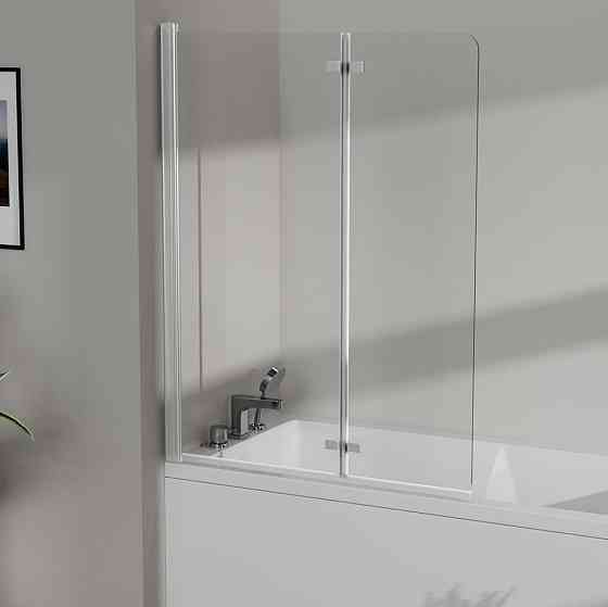 Скляна шторка для ванни AVKO Glass RDW02-J2 60+40x140 Silver Київ