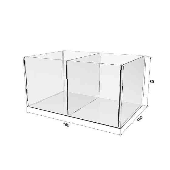 Коробка акрилова EKOSTAR 160х80х100 2 комірки Київ