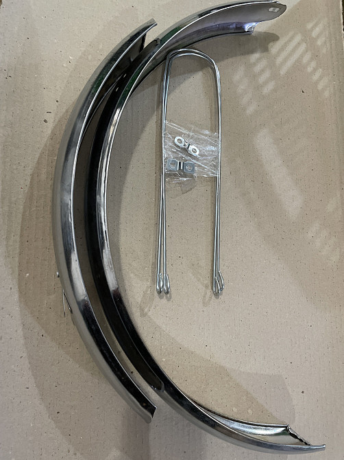 Крылья велосипедные (железные, хром, комплект перед+зад) (обод 20) Мукачево - изображение 1