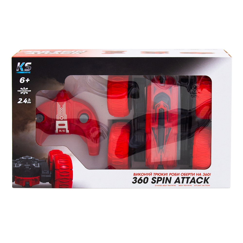 Автомобіль KS Drive на р/к - Трюковий (2.4Ghz, червоно-чорний) Дніпро - фото 3