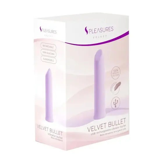 Віброкуля S Pleasures Velvet Bullet Candy Purple Львів