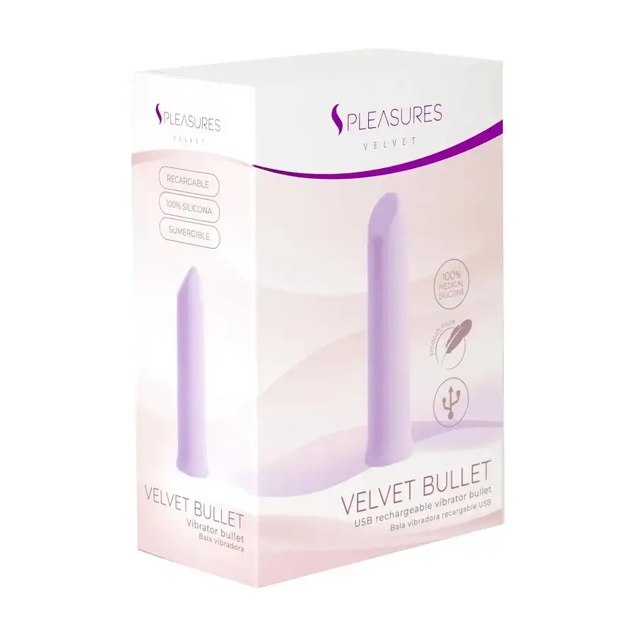 Віброкуля S Pleasures Velvet Bullet Candy Purple Львів - фото 3