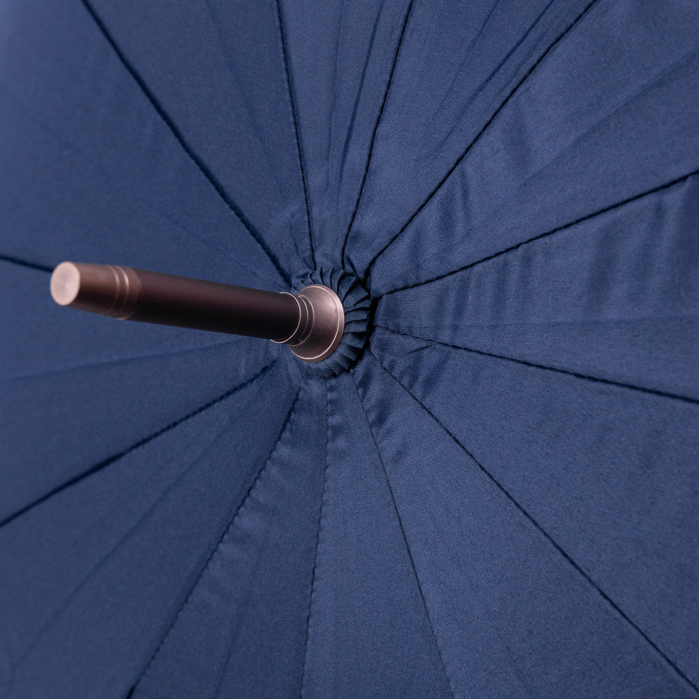 Класична парасолька-тростина з чохлом напівавтомат з поліестеру міцна надійна 12 спиць діаметр 120 см Сірий HP-23-16G Коломыя - изображение 9