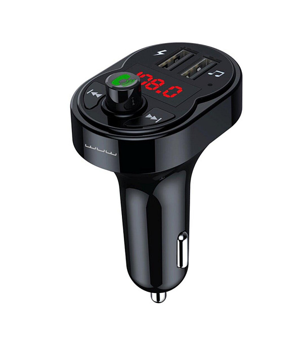Автомобільний зарядний пристрій з FM-модулятором WUW-C203 black 6972573336937 Одеса - фото 1
