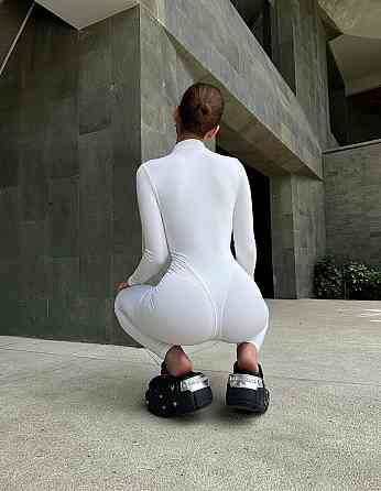 Комбинезон женский с моделирующими швами микродайвинг Белый, 46/48 Одесса