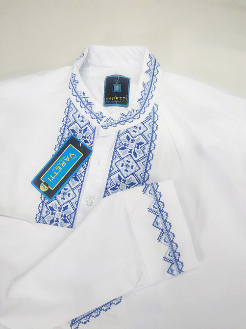 Сорочка вишиванка чоловіча Білий 2XL Харків - фото 2