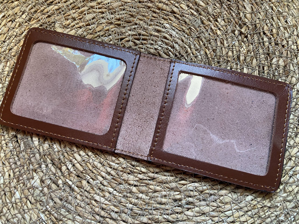 Шкіряна обкладинка служба судової охорони України з додатковою кишенею Київ - фото 3