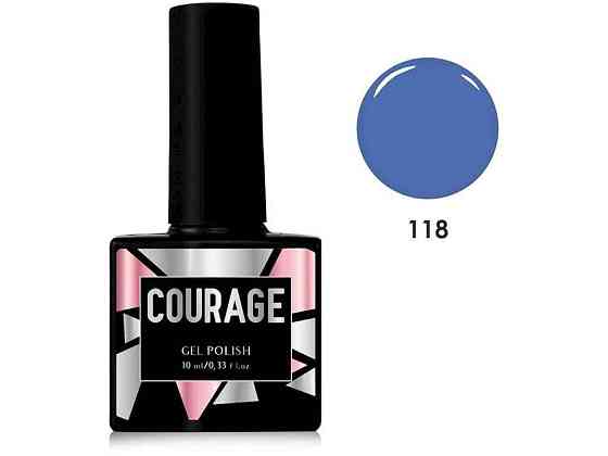 Гель-лак 10мл для ногтей No118 Синее небо ТМ COURAGE Киев