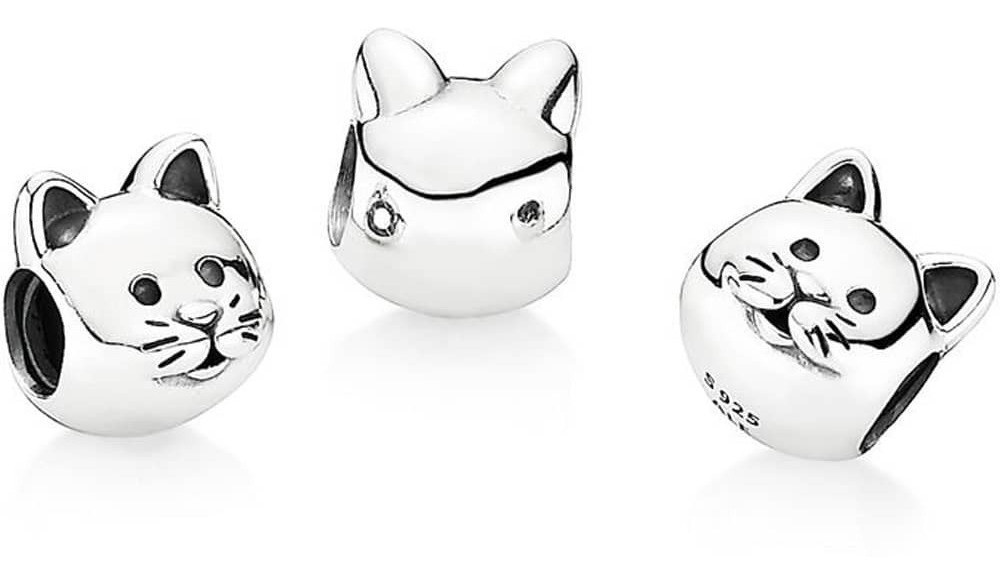 Срібна намистина Пандора  "Допитливий кіт" 791706 MasterSem Київ - фото 2
