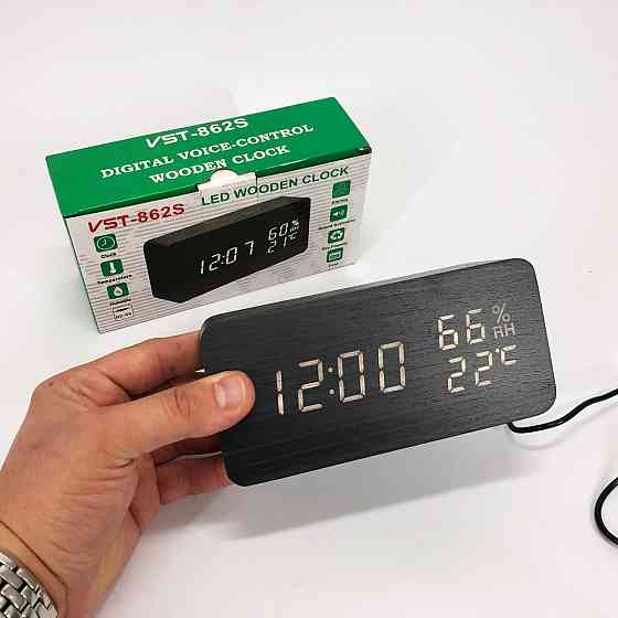Часы с функцией влажности VST-862S-6, Часы электронные настольные с дисплеем настольные классные AX-24 Ивано-Франковск