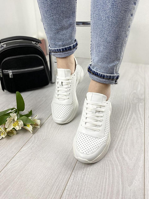 EMELI Кросівки жіночі EMELI 914/4 ST білі (весна-осінь, шкіра натуральна) (3295) Коломия - фото 7