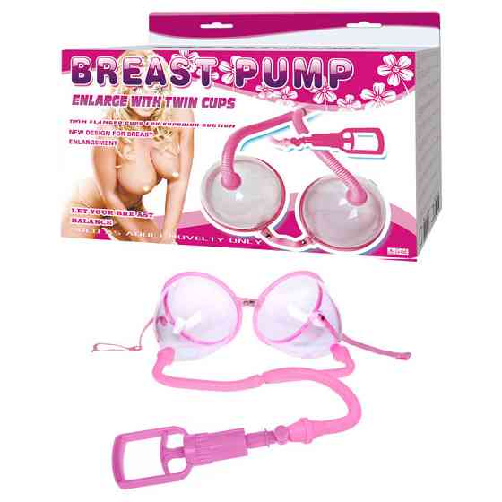 Вакуумна помпа для грудей - Breast Pump Enlarge With Twin Cups Sex Aura Київ
