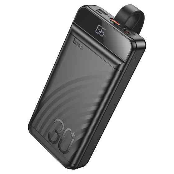 Зовнішній акумулятор HOCO J123B Element 22.5W+PD20W fully compatible power bank with digital display(30000mAh) Black Київ