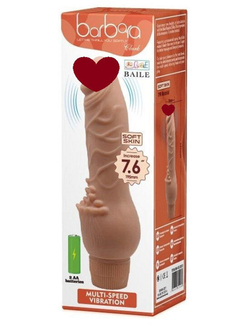 Вибратор реалистик BARBARA CLARK DILDO VIBRATOR, BW-001001R Sex Aura Киев - изображение 1