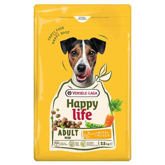 Happy Life Adult Mini with Chicken ХЕППИ ЛАЙФ МИНИ МАЛЫХ КУРИЦА сухой премиум корм для собак мини и малых пород Киев