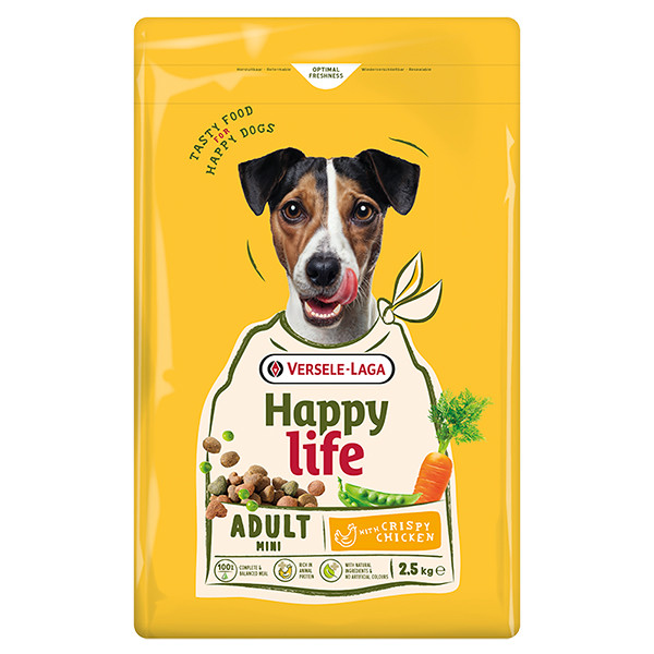 Happy Life Adult Mini with Chicken ХЕППИ ЛАЙФ МИНИ МАЛЫХ КУРИЦА сухой премиум корм для собак мини и малых пород Киев - изображение 1