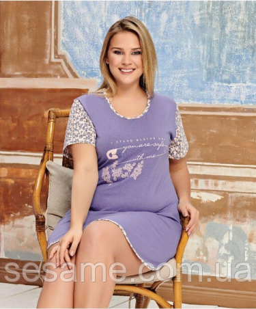 Пижама женская комплект для сна ,ночная сорочка, ночнушка батал ТМ Rubina 3942 (Турция) Харьков - изображение 1