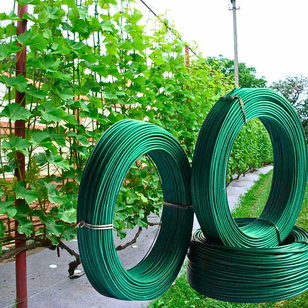 Дріт садовий у ПВХ покритті 1.6/2.5 мм 100 м для виноградної лози (виробництво Польща) Харків - фото 1