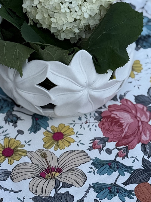 Ecotton Скатертина Ecotton DUCK 170х220 см водовідштовхувальна з квітами Киев - изображение 2