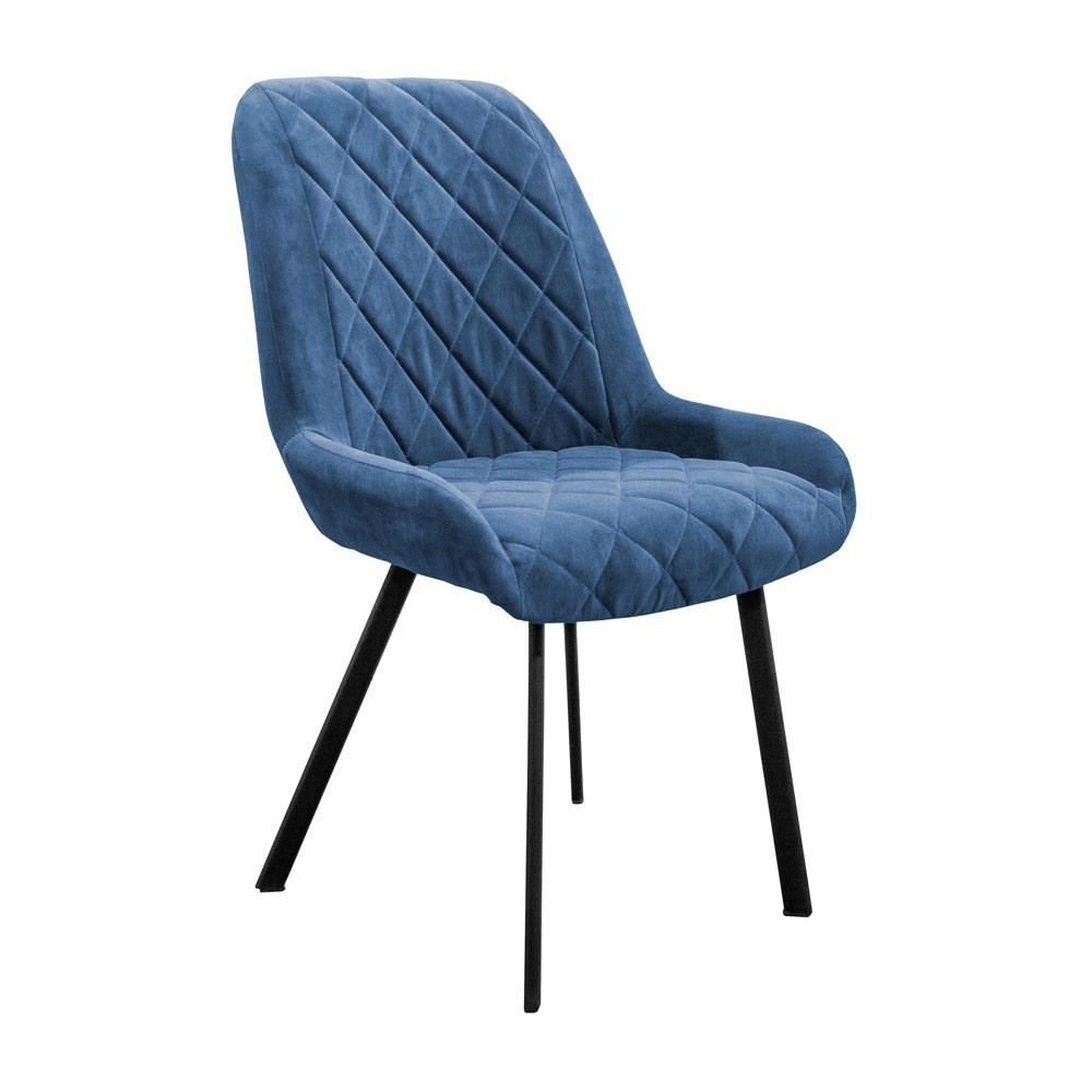 Стул кресло мягкий EmmyDesign Beatrice 65 плоские ножки Синий Киев - изображение 1