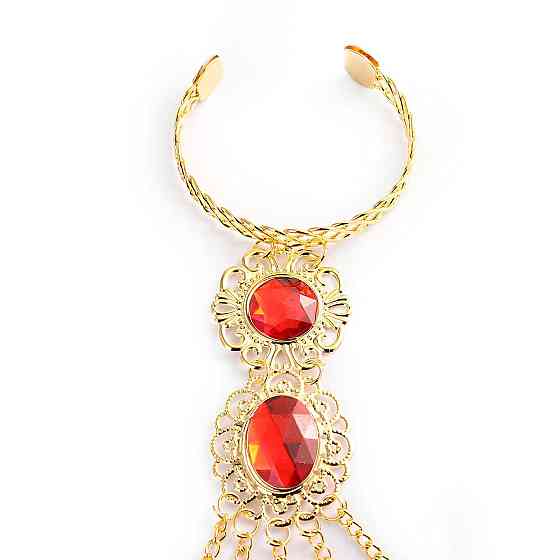 Слейв браслет RESTEQ — індійська прикраса на руку у східному стилі, золотий колір, 30 см Київ