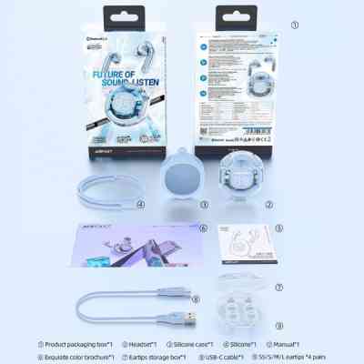 Навушники Acefast T8 Ice Blue (6974316282235) Вінниця
