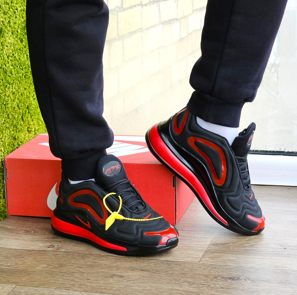Кроссовки Nike 720 Чёрные и Красные Мужские Найк с Амортизацией (размеры: 42) Днепр - изображение 10