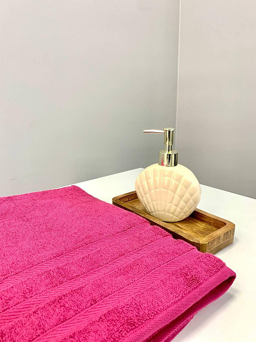 Рушник махровий Ideal Textile Косичка однотонний щільність 500 г/м2 70х140 см (56860737) пурпуровий Чернівці - фото 3