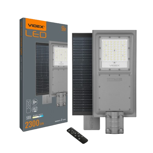 LED Ліхтар вуличний автономний 2300Lm 5000К 220V VL-SLSO-082-S Videx Житомир