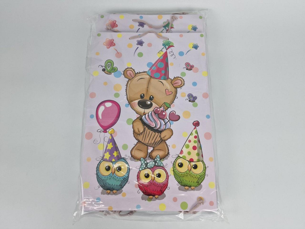 Пакет бумажный гигант вертиркальный30х42х12)(артGV-017) (12 шт) Харьков - изображение 3