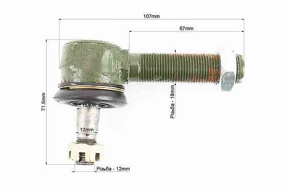 Накінечник кермувальний M18, M12 к-кт 2шт лев./пр., JR-Q12E Киев