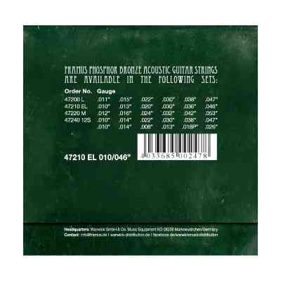 Струни для гітари Framus Phosphor Bronze Extra Light (10-46) (47210 EL) Вінниця