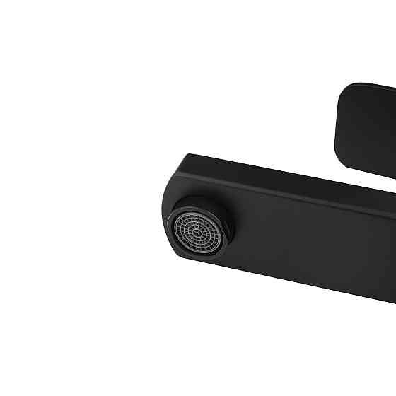 Змішувач для раковини високий Kroner KRP Edelstahl Kubus - SCH010-3 чорний Київ