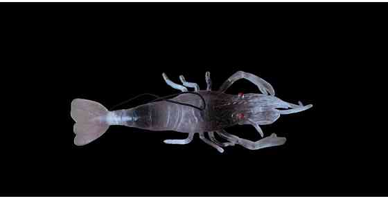 Іграшкова силіконова велика креветка 13 см черний Київ