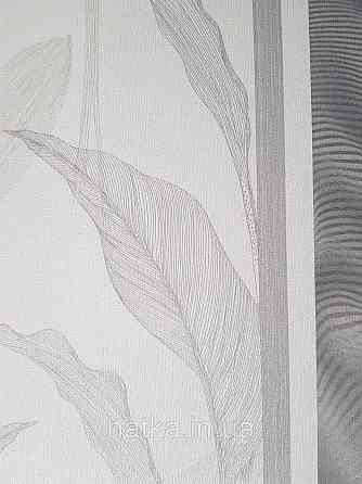 Шпалери метрові вініл на флізелін дизайнерські Erismann Elle Decoration 2 листки світло сірі на білому Київ