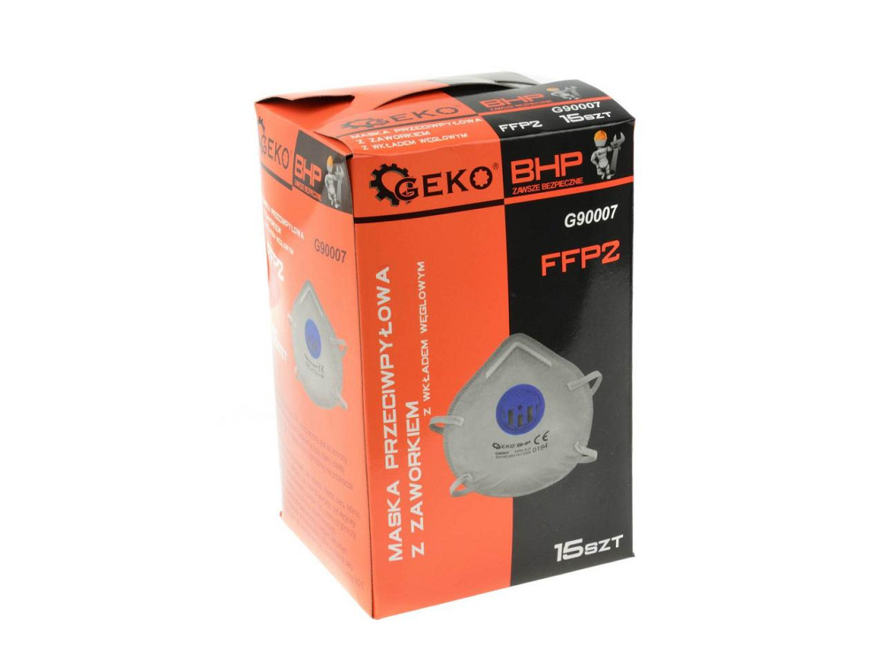 Респіратор з клапаном і вугільним фільтром "GeKo" класу захисту FFP2 Київ - фото 3