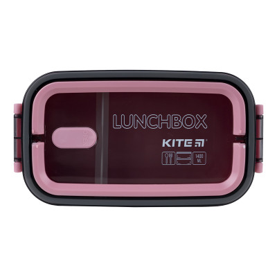 Ланч-бокс детский Kite двойной с наполнением 1400 мл, розовый (K23-183-3) Винница - изображение 7