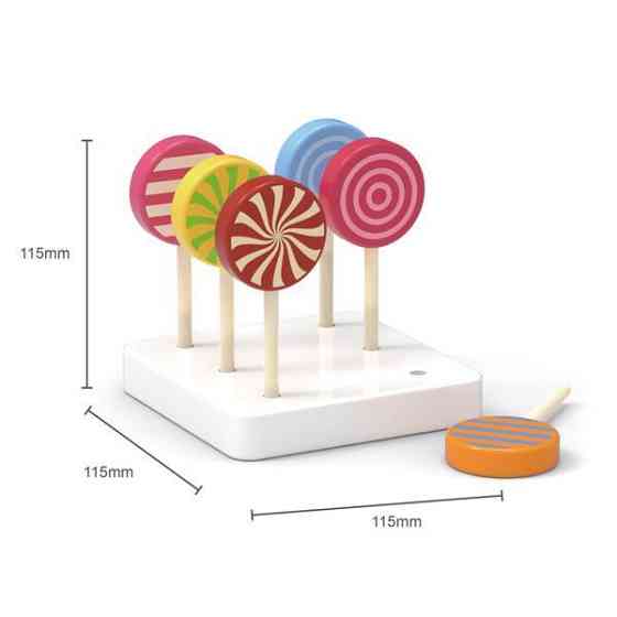 Іграшкові продукти Viga Toys Льодяники з дерева 6 шт. (44529) Харків