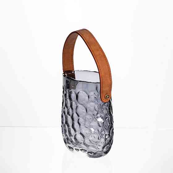 Ваза сумочка з ручкою 11,5×7,5×15 см 800 мл Сірий HP-19-153-2 Коломыя