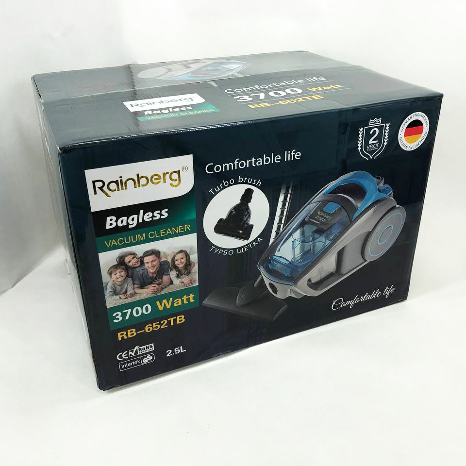 Легкий контейнерний пилосос Rainberg, Домашній пилосос для дому удома топ Колбовий потужний XZ-28 Львів - фото 8