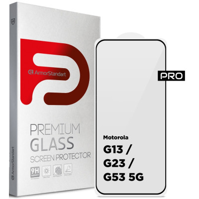 Скло захисне Armorstandart Pro Motorola G13 / G23 / G53 5G Black (ARM66134) Вінниця - фото 1