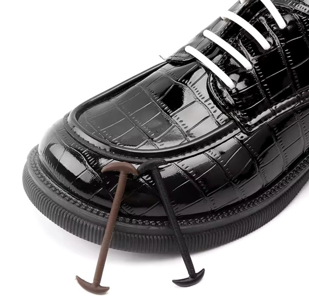 Шнурки силіконові на класичне взуття Сміла - фото 8