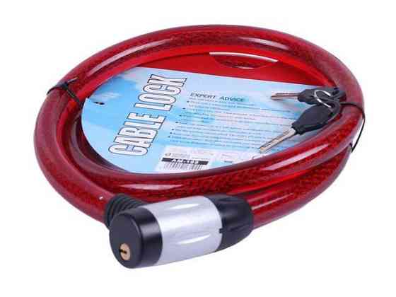 Замок прорипасований ZX1106 , тросовий 25 мм*1500 мм (під ключ) Мукачево