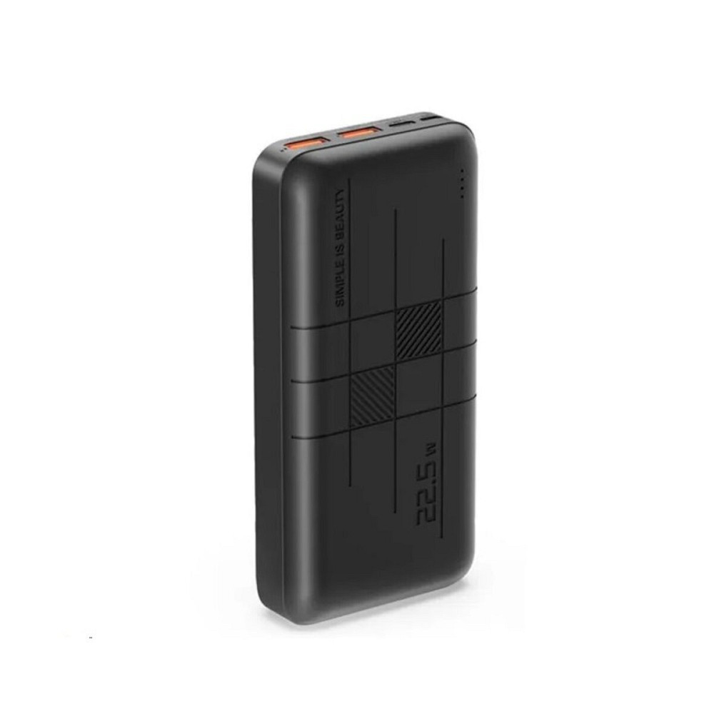 Зовнішній акумулятор XO PR188 fast charge light display PD20W+QC22.5W 20000mAh Black Киев - изображение 1