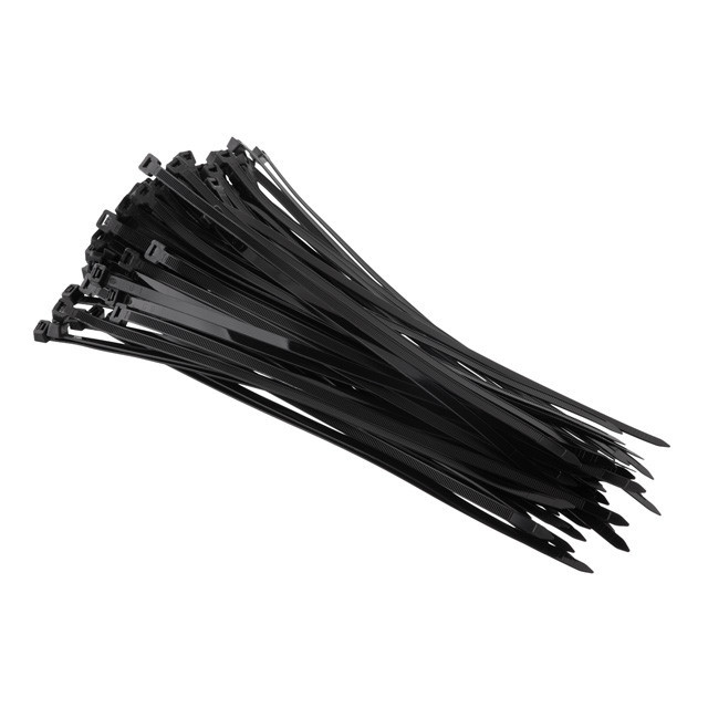 Хомут пластиковий, 7,6×350 мм, 100 шт/упак, чорний INTERTOOL TC-7636 Київ - фото 2