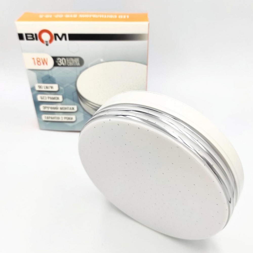 Светильник Biom BYR-02-18-5 5000K 18W круглый декор Харьков - изображение 4