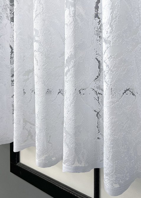 Тюль VR-Textil 2004т Жакард мармур Білий 400х120 см (42-1027) Київ - фото 7