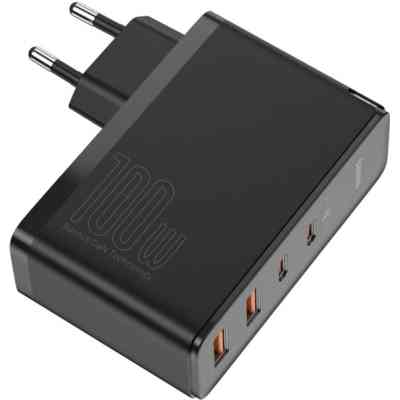Зарядное устройство Baseus 2xUSB 100W GaN (2xUSB-C+2xUSB-A) black (CCGAN2P-L01) Винница